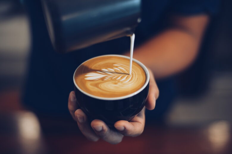 Cup of coffee latte